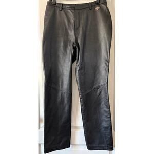 Vintage Harley-Davidson Leather Women’s Motorcycle Riding Pants Black 40/12 EUC